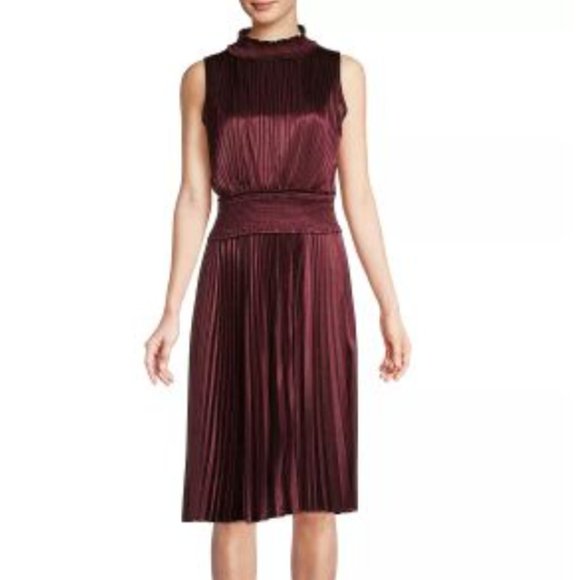 ✨HOST PICK✨Nanette Lepore High Neck Pleated Dress (NWT) - Picture 1 of 16